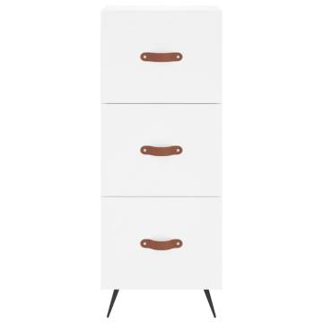 Stylish Highboard White 34.5x34x180 cm - Engineered Wood