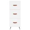 Stylish Highboard White 34.5x34x180 cm - Engineered Wood