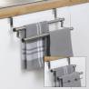 HI Extendable Dishcloth Hanger - Stylish & Durable Silver Rack