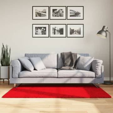 Soft & Washable Red Rug HUARTE - 80x150 cm for Cozy Spaces