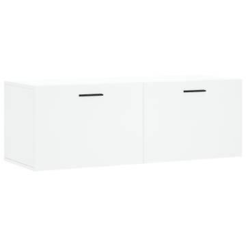 Wall Cabinet White 100x36.5 cm - Stylish & Practical Storage