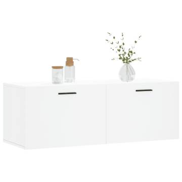 Wall Cabinet White 100x36.5 cm - Stylish & Practical Storage