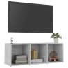 Concrete Grey TV Cabinet - Stylish & Functional Design | HipoMarket