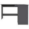 L-Shaped Corner Desk Grey - 120x140 cm | Hipomarket