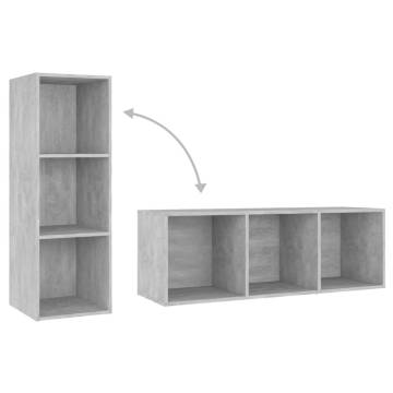 Concrete Grey TV Cabinet - Stylish & Functional Design | HipoMarket