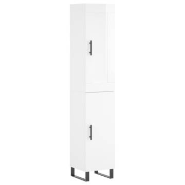 Highboard High Gloss White - Elegant Storage Solution