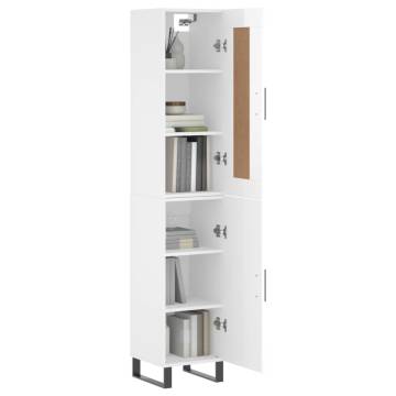 Highboard High Gloss White - Elegant Storage Solution