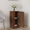 Brown Oak Sideboard - Minimalist Storage Solution 30x30x70 cm