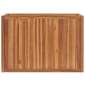 Raised Bed 100x50x70 cm - Solid Teak Wood Planter