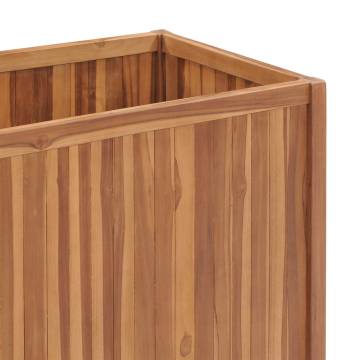 Raised Bed 100x50x70 cm - Solid Teak Wood Planter