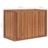 Raised Bed 100x50x70 cm - Solid Teak Wood Planter