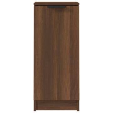 Brown Oak Sideboard - Minimalist Storage Solution 30x30x70 cm