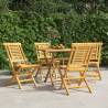 Folding Garden Chairs 4 pcs 47x63x90 cm Solid Wood Teak Quantity in Package 4 Model without armrest 