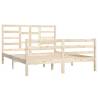 Solid Wood Bed Frame 150x200 cm King Size - Modern Design