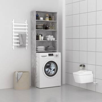 Washing Machine Cabinet Concrete Grey - Stylish Storage Solution