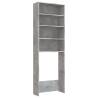 Washing Machine Cabinet Concrete Grey - Stylish Storage Solution