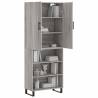 Stylish Grey Sonoma Highboard - 69.5x34x180 cm | Hipo Market