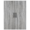 Stylish Grey Sonoma Highboard - 69.5x34x180 cm | Hipo Market