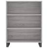 Stylish Grey Sonoma Highboard - 69.5x34x180 cm | Hipo Market