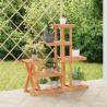 Flower Stand 95x25x96 cm Solid Wood Fir Colour light brown Size 25 x 95 x 96 cm Quantity in Package 1 Model without wheels 