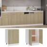 Bottom Cabinet Sonoma Oak 60x46x81.5 cm - Hipomarket