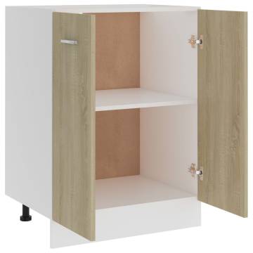 Bottom Cabinet Sonoma Oak 60x46x81.5 cm - Hipomarket