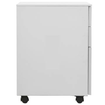 Light Grey Mobile File Cabinet - Durable & Stylish Storage