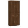 Stylish Highboard Brown Oak 69.5x34x180 cm - HipoMarket