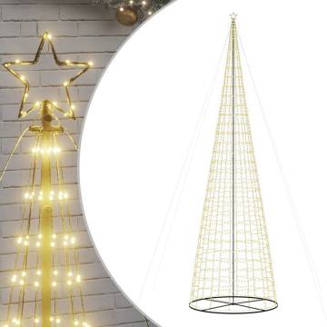 Warm White Christmas Tree Light Cone with 3020 LEDs - 800 cm