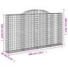 Arched Gabion Baskets 2 pcs - Durable Garden Barriers