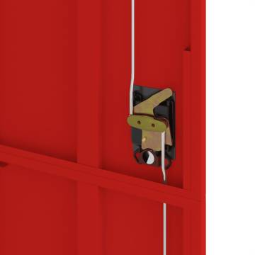 File Cabinet Anthracite and Red | Durable Steel Storage