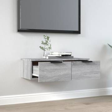 Wall Cabinet Grey Sonoma | Stylish Storage Solution 68x30x20 cm