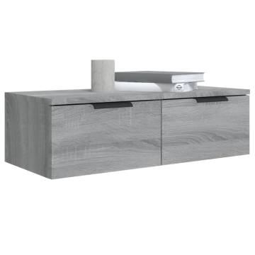 Wall Cabinet Grey Sonoma | Stylish Storage Solution 68x30x20 cm