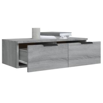 Wall Cabinet Grey Sonoma | Stylish Storage Solution 68x30x20 cm