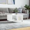 Coffee Table White 60x50x36.5 cm Engineered Wood Colour white Quantity in Package 1 