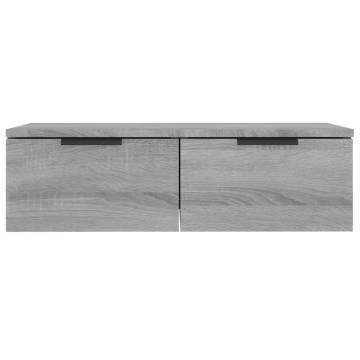 Wall Cabinet Grey Sonoma | Stylish Storage Solution 68x30x20 cm