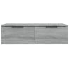 Wall Cabinet Grey Sonoma | Stylish Storage Solution 68x30x20 cm