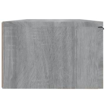 Wall Cabinet Grey Sonoma | Stylish Storage Solution 68x30x20 cm