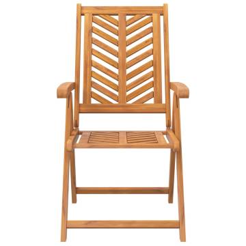 Reclining Garden Chairs Set - Solid Acacia Wood | HipoMarket