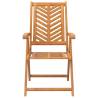 Reclining Garden Chairs Set - Solid Acacia Wood | HipoMarket