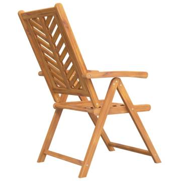 Reclining Garden Chairs Set - Solid Acacia Wood | HipoMarket