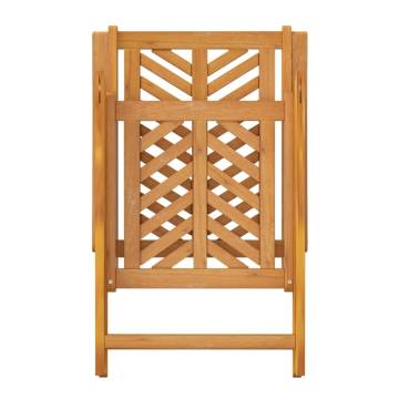 Reclining Garden Chairs Set - Solid Acacia Wood | HipoMarket