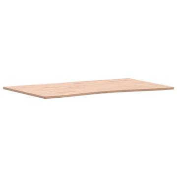 Solid Wood Beech Desk Top 100x(55-60)x1.5 cm | Hipo Market