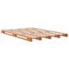 Pallet Bed Wax Brown 140x200 cm Solid Pine - Hipomarket