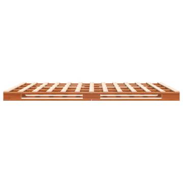 Pallet Bed Wax Brown 140x200 cm Solid Pine - Hipomarket