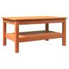 Stylish Wax Brown Coffee Table | Solid Pine Wood | Hipomarket