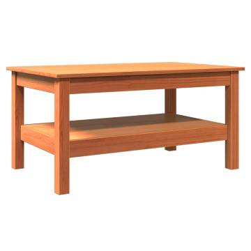 Stylish Wax Brown Coffee Table | Solid Pine Wood | Hipomarket