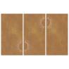 Garden Wall Decorations - Corten Steel Sun Design (3 pcs)