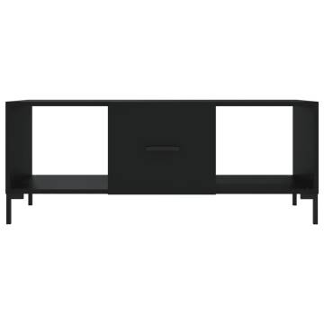 Stylish Black Coffee Table 102x50x40 cm | Hipomarket