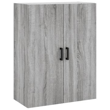 Highboard Grey Sonoma 69.5x34x180 cm | Stylish Storage Solution